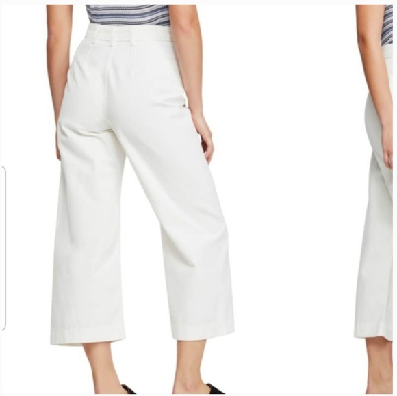 Free People Patti High-Rise, Cropped ivory jeans - Picture 7 of 8